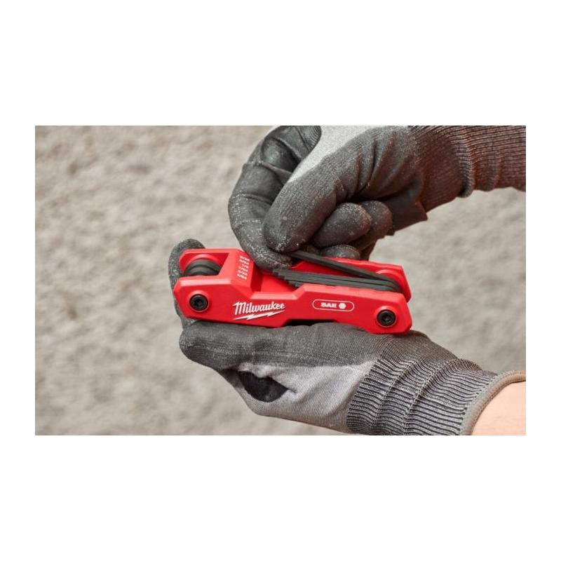 4932493614 - Zestaw składanych kluczy trzpieniowych zagiętych, 6-kątnych, 5/64" - 1/4" (9 szt.)