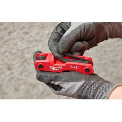 4932493614 - Zestaw składanych kluczy trzpieniowych zagiętych, 6-kątnych, 5/64" - 1/4" (9 szt.)