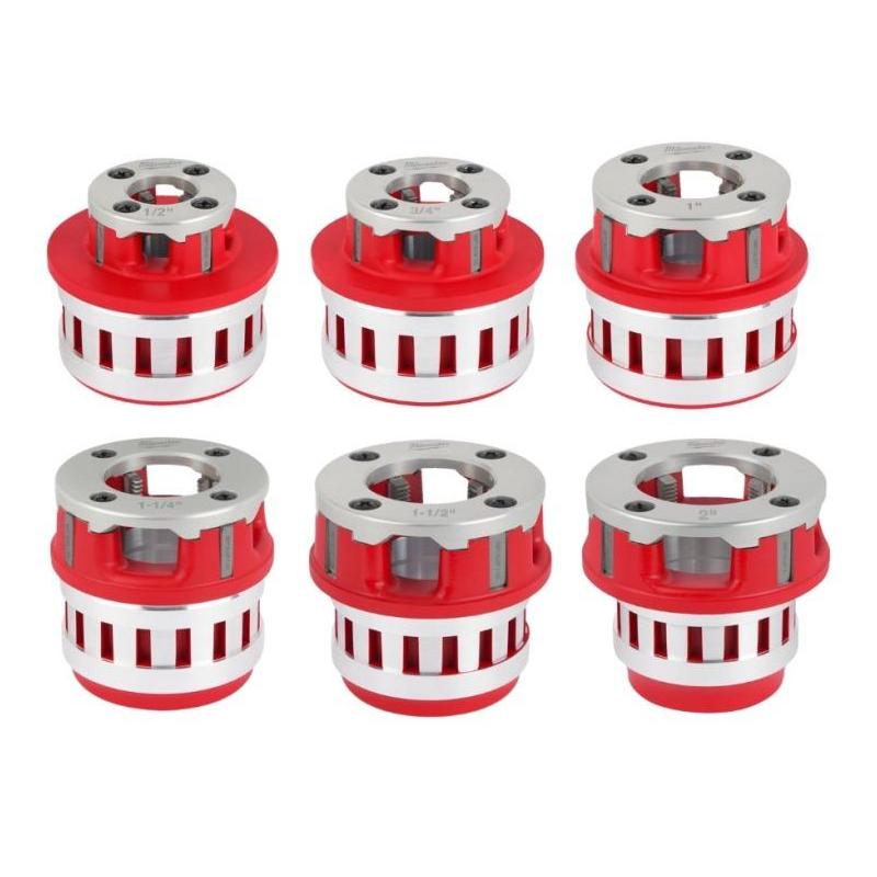 4932480249 - Zestaw głowic tnących BSPT 1/2", 3/4", 1", 1'1/4", 1'1/2", 2" do M18 FPT2 (6 szt.)