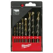 4932480158 - Zestaw wierteł udarowych do betonu z uchwytem cylindrycznym, 2-ostrzowe, 3 - 10 mm (8 szt.)