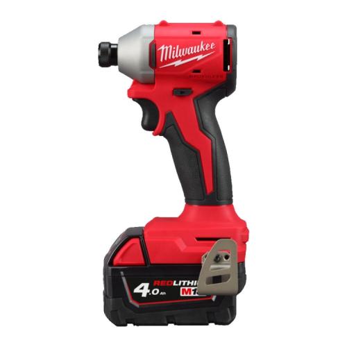 M18 BLIDRC-402C - Compact brushless 1/4" HEX impact driver 18 V, 4.0 Ah, in case, with 2 batteries and charger