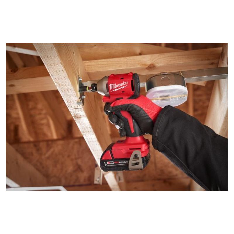 M18 BLIDR-0X - Compact brushless 1/4" HEX impact driver 18 V, in case, without equipment