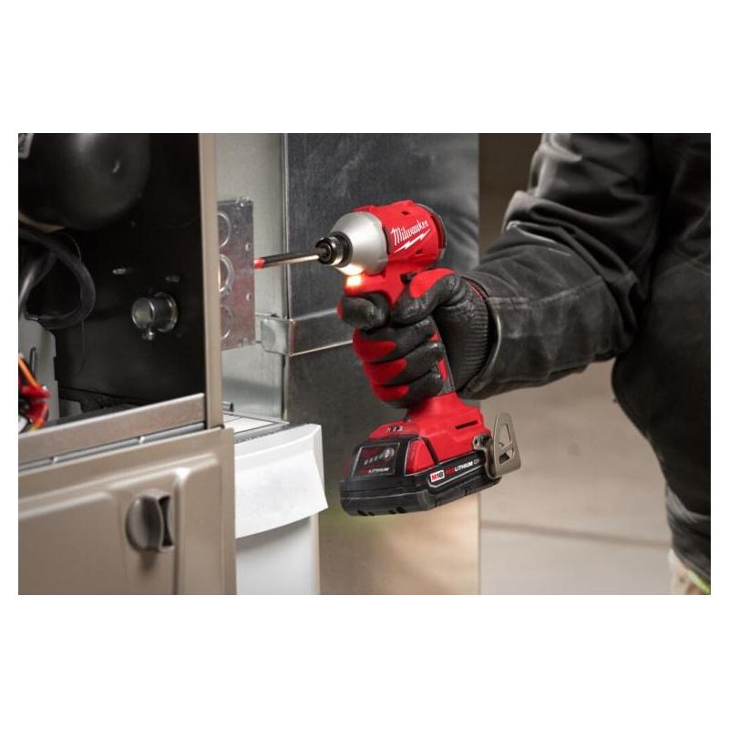 M18 BLIDR-0X - Compact brushless 1/4" HEX impact driver 18 V, in case, without equipment