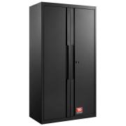 RWS2-A1000PPBS - Szafa wysoka ROLL, 2 drzwi pełne, 3 półki, czarna