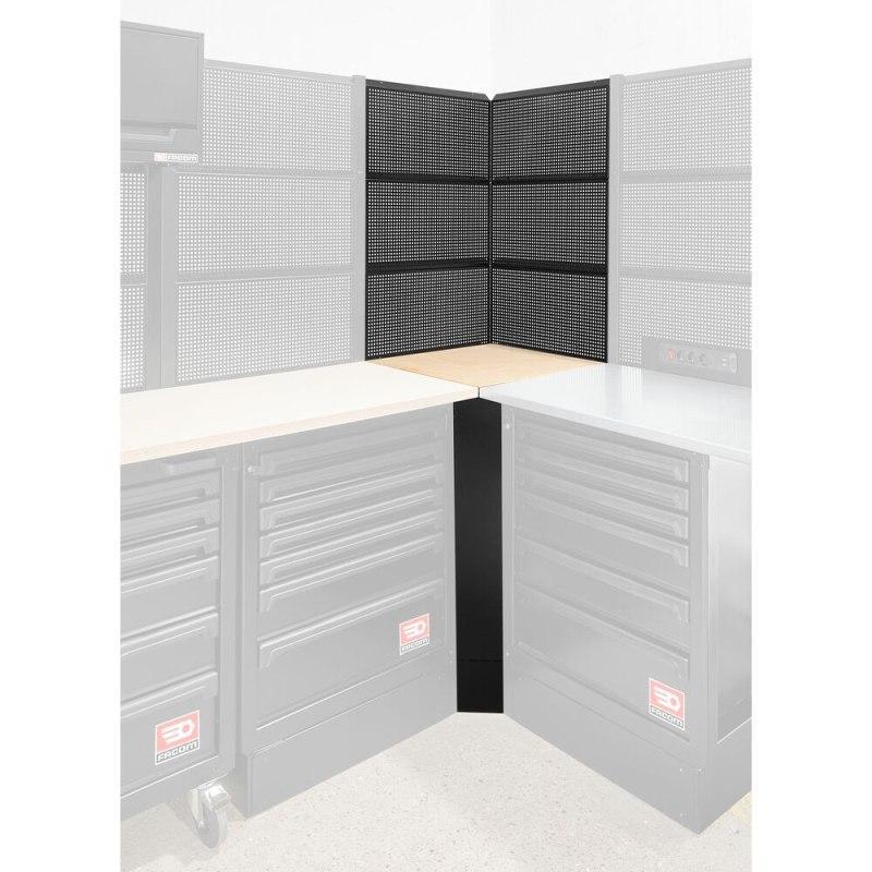 RWS2-CSWBS - Blat narożny drewniany z panelami perforowanymi