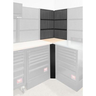 RWS2-CSWBS - Blat narożny drewniany z panelami perforowanymi