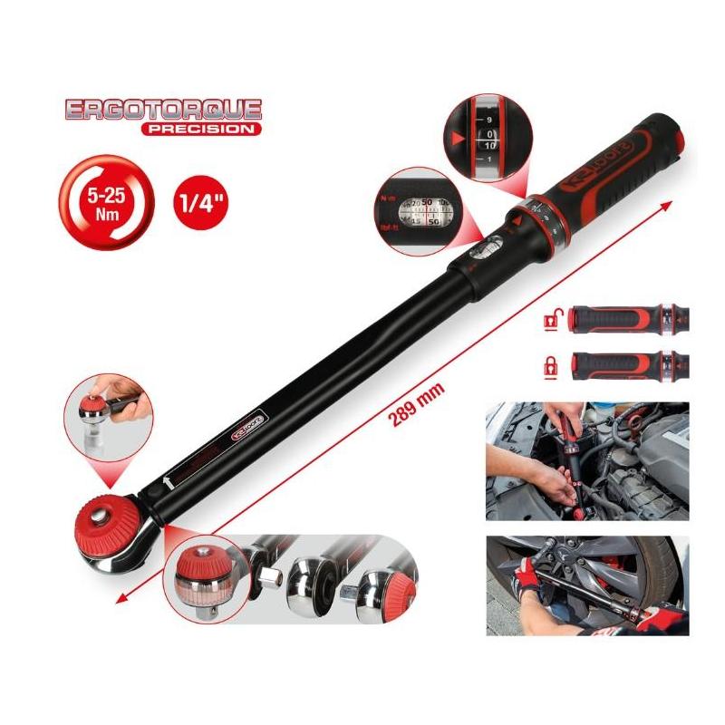 516.1412 - Klucz dynamometryczny ERGOTORQUE® precision 1/4", 5-25 Nm