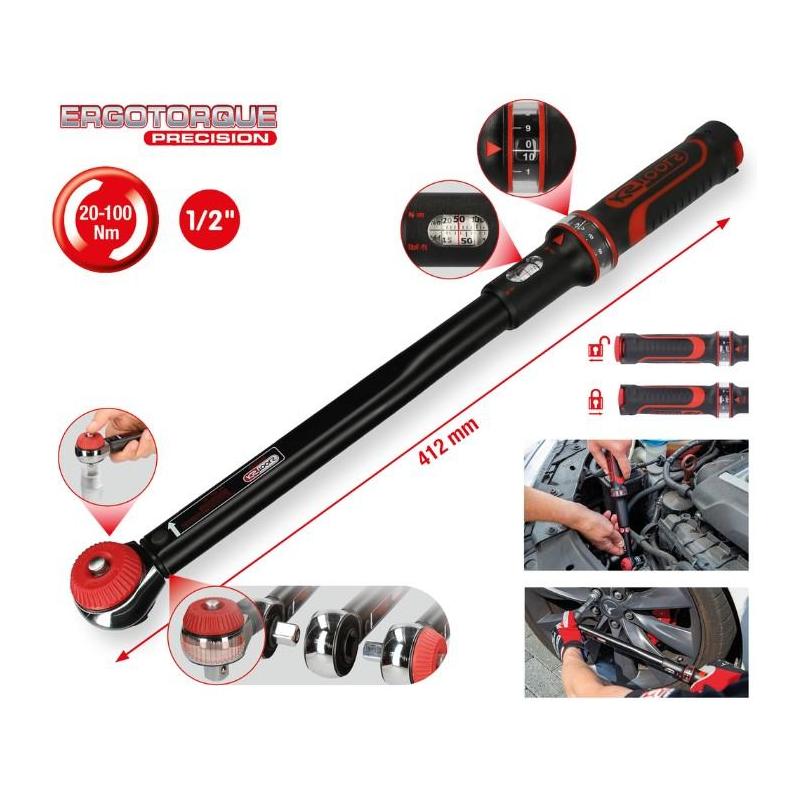 516.1432 - Klucz dynamometryczny ERGOTORQUE® precision 1/2", 20-100 Nm