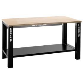 WB2.1500W - Stół warsztatowy 1,5 m - blat drewniany