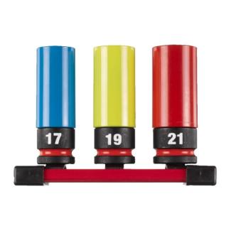 4932493370 - Zestaw nasadek udarowych 1/2" do felg aluminiowych, 17 - 21 mm (3 szt.)