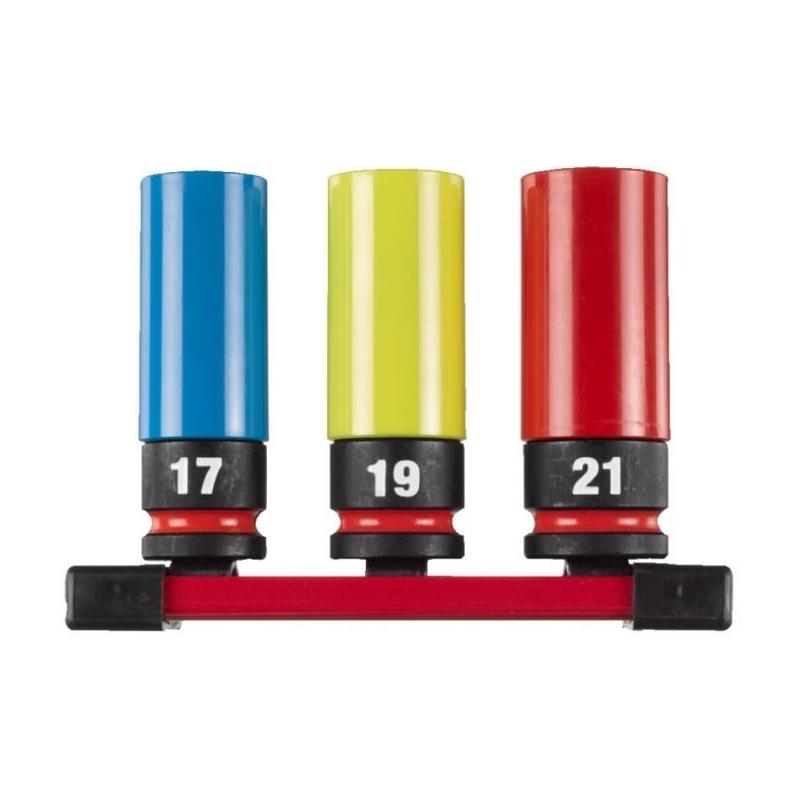 4932493370 - Zestaw nasadek udarowych 1/2" do felg aluminiowych, 17 - 21 mm (3 szt.)