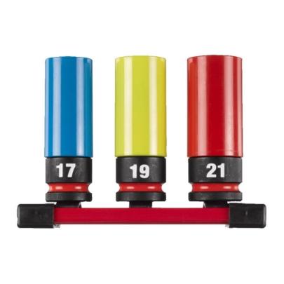 4932493370 - Zestaw nasadek udarowych 1/2" do felg aluminiowych, 17 - 21 mm (3 szt.)