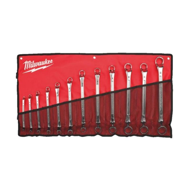 4932492738 - Zestaw kluczy oczkowych podwójnie odsadzonych, 6x7 - 30x32 mm (12 szt.)