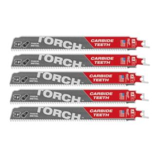 48005552 - Brzeszczot do metalu TCT TORCH z węglikiem, 230 mm 10 TPI (5 szt.)