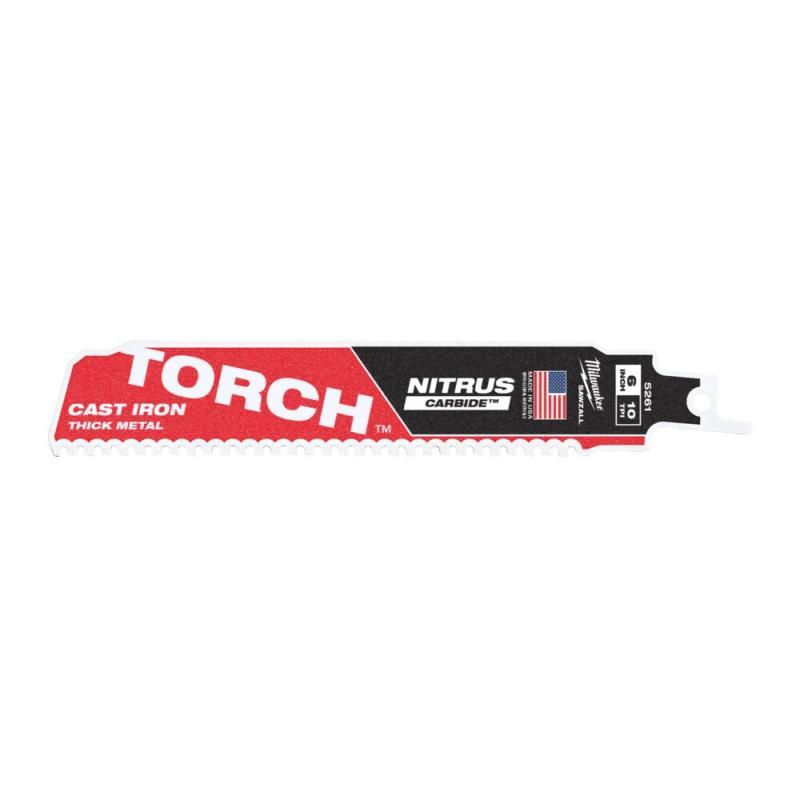 48006251 - Brzeszczot do metalu TORCH NITRUS CARBIDE z węglikiem wolframu, 150 mm 10 TPI (1 szt.)