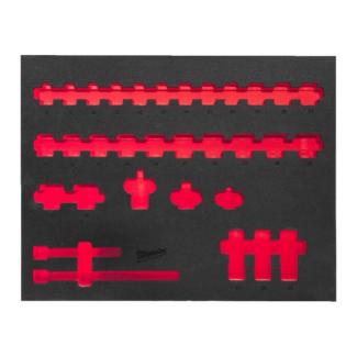 4932493391 - Wkładka piankowa do nasadek 1/2" krótkich, do wózków narzędziowych, 417 x 536 mm