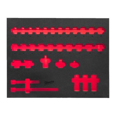 4932493391 - Wkładka piankowa do nasadek 1/2" krótkich, do wózków narzędziowych, 417 x 536 mm