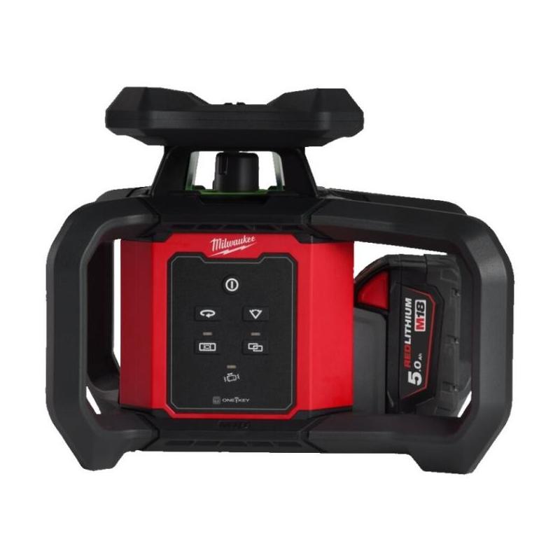 M18 RLOHVG300-501C - Niwelator laserowy 300m z zieloną wiązką, 18 V, 5.0 Ah, ONE-KEY™, w walizce, z akumulatorem i ładowarką