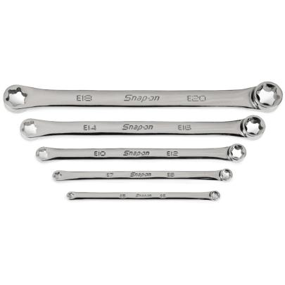 ETX705 - Zestaw kluczy oczkowych prostych TORX®, E5xE6 - E18xE20 (5 szt.)