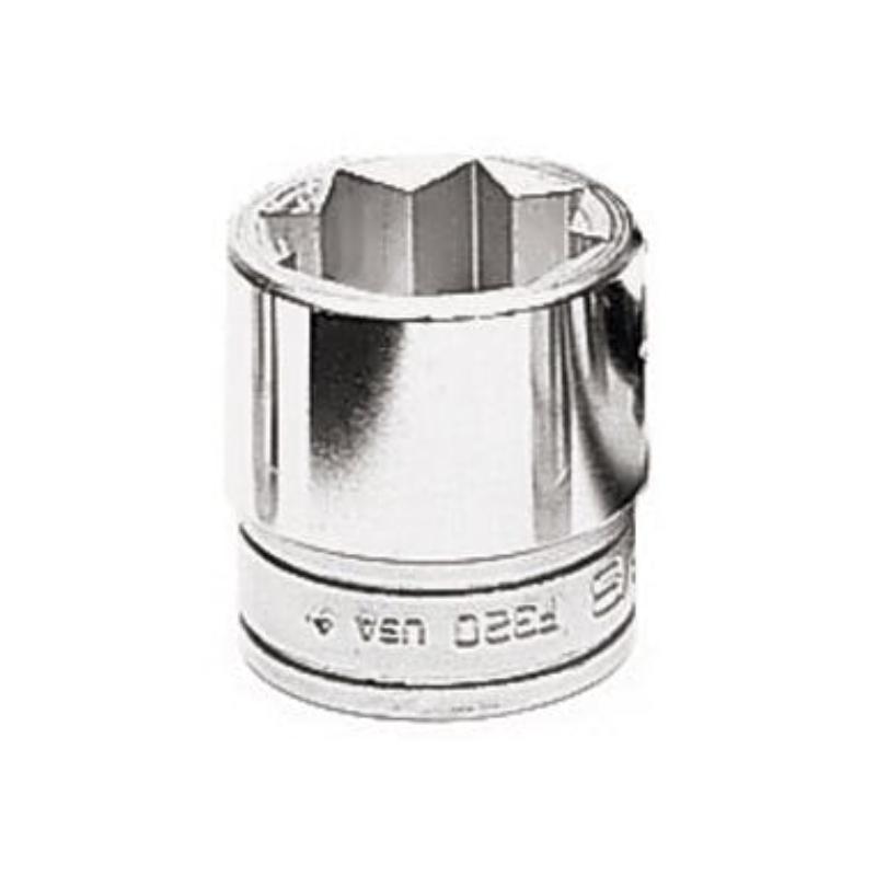 F308 - Nasadka 3/8" 8-kątna, krótka, calowa, 1/4"