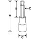 FABLM10E - Nasadka trzpieniowa długa 3/8" do śrub 6-kątnych z kulką metrycznych, 10 mm