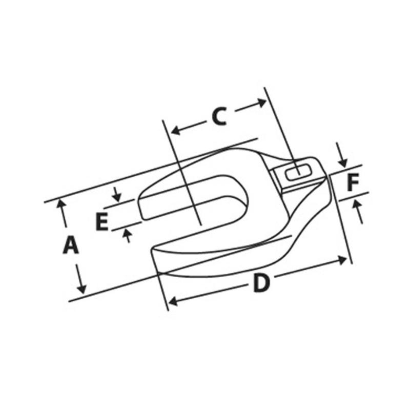 FCO24A - Klucz pazurowy 3/8" płaski, 3/4"