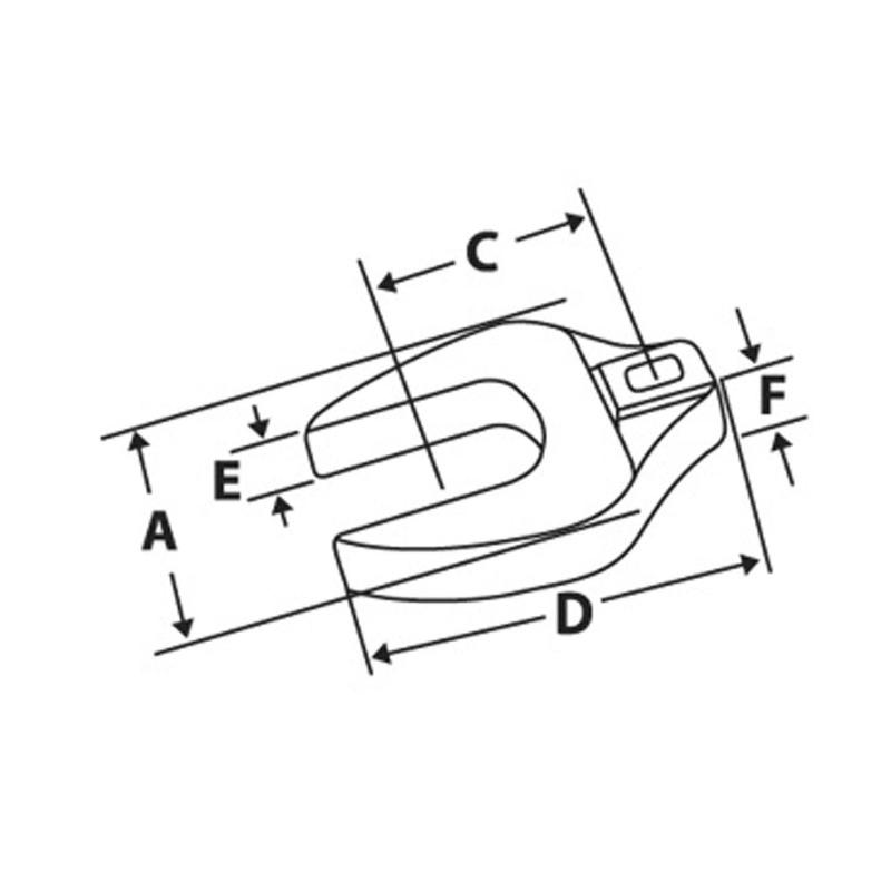 FCO30A - Klucz pazurowy 3/8" płaski, 15/16"