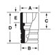 FDS121 - Nasadka 3/8" 12-kątna, Semi-Deep, calowa, 3/8"