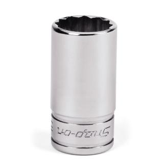 FDS201 - Nasadka 3/8" 12-kątna, Semi-Deep, calowa, 5/8"