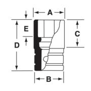 FDS221 - Nasadka 3/8" 12-kątna, Semi-Deep, calowa, 11/16"