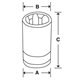 FLE100A - Nasadka 3/8" do śrub Torx®, E10