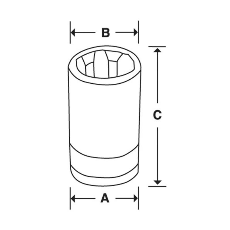 FLE140A - Nasadka 3/8" do śrub Torx®, E14