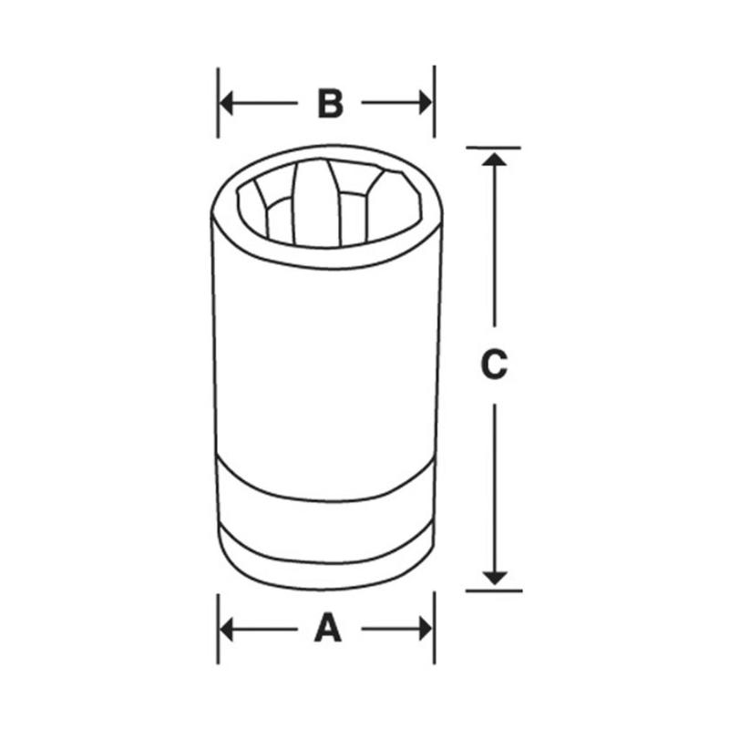 FLE160A - Nasadka 3/8" do śrub Torx®, E16