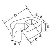 FRHM14 - Klucz pazurowy 3/8" 6-kątny, oczkowo-otwarty, Flank Drive®, 14 mm