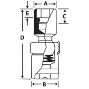 FU22B - Nasadka przegubowa 3/8" 12-kątna, calowa, 11/16"