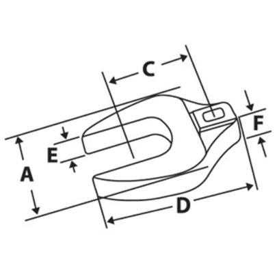 GFCO12A - Klucz pazurowy wzmocniony 3/8" płaski, 3/8"