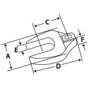 GFCO14A - Klucz pazurowy wzmocniony 3/8" płaski, 7/16"