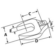 GFCO22A - Klucz pazurowy wzmocniony 3/8" płaski, 11/16"