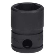 GFS161 - Nasadka czerniona 3/8" 6-kątna, krótka, calowa, 1/2"