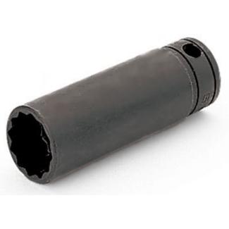 GSF081 - Nasadka czerniona 3/8" 12-kątna, długa, calowa, 1/4"