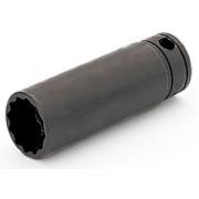 GSF081 - Nasadka czerniona 3/8" 12-kątna, długa, calowa, 1/4"