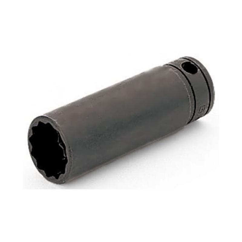 GSF101 - Nasadka czerniona 3/8" 12-kątna, długa, calowa, 5/16"