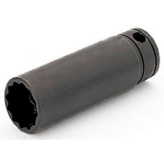 GSF121 - Nasadka czerniona 3/8" 12-kątna, długa, calowa, 3/8"