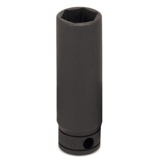 GSTM12 - Nasadka czerniona 1/4" 6-kątna, długa, calowa, 3/8"