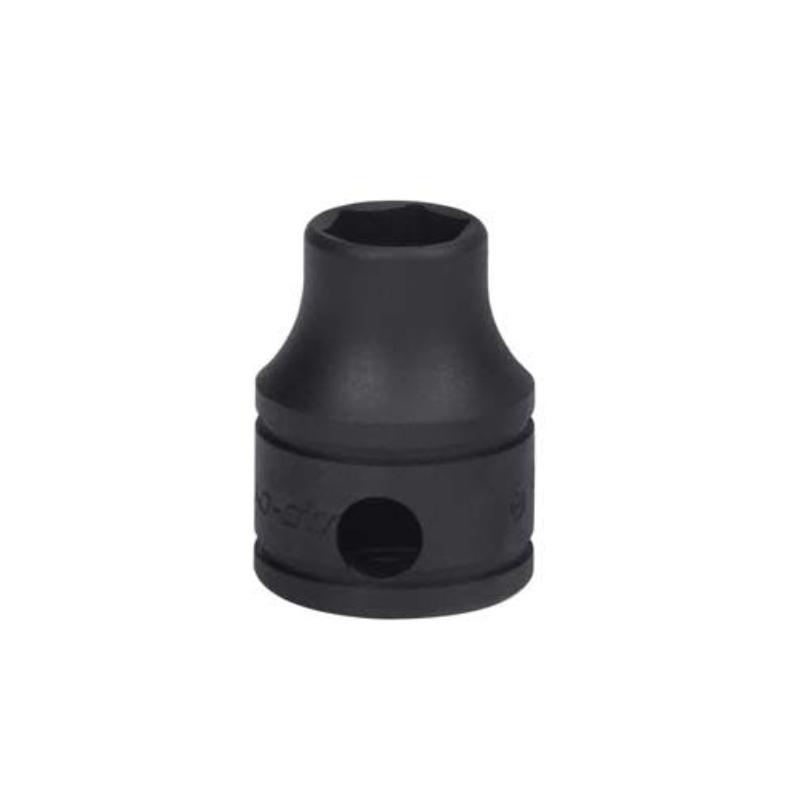 GTM6 - Nasadka czerniona 1/4" 6-kątna, krótka, calowa, 3/16"