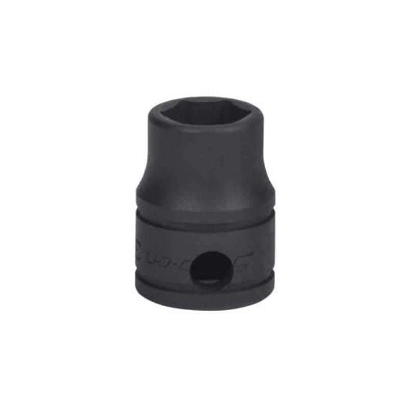 GTM9 - Nasadka czerniona 1/4" 6-kątna, krótka, calowa, 9/32"