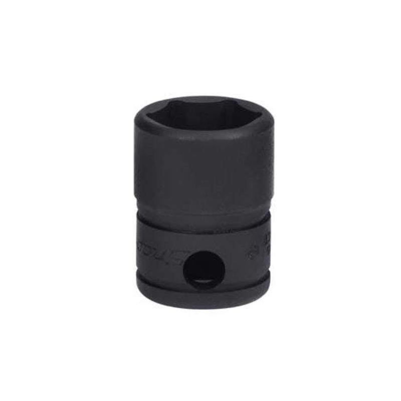 GTM10 - Nasadka czerniona 1/4" 6-kątna, krótka, calowa, 5/16"