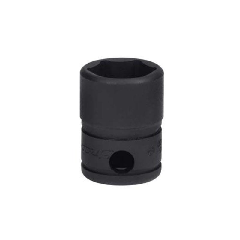 GTM11 - Nasadka czerniona 1/4" 6-kątna, krótka, calowa, 11/32"