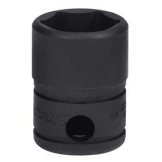 GTM12 - Nasadka czerniona 1/4" 6-kątna, krótka, calowa, 3/8"