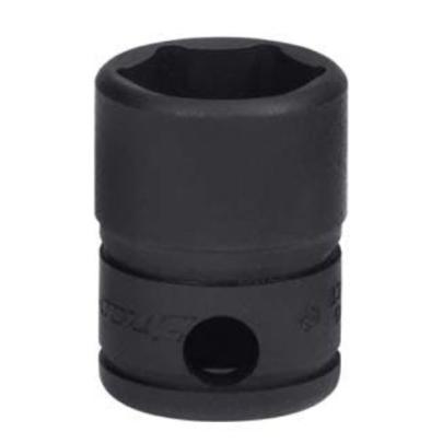 GTM14 - Nasadka czerniona 1/4" 6-kątna, krótka, calowa, 7/16"